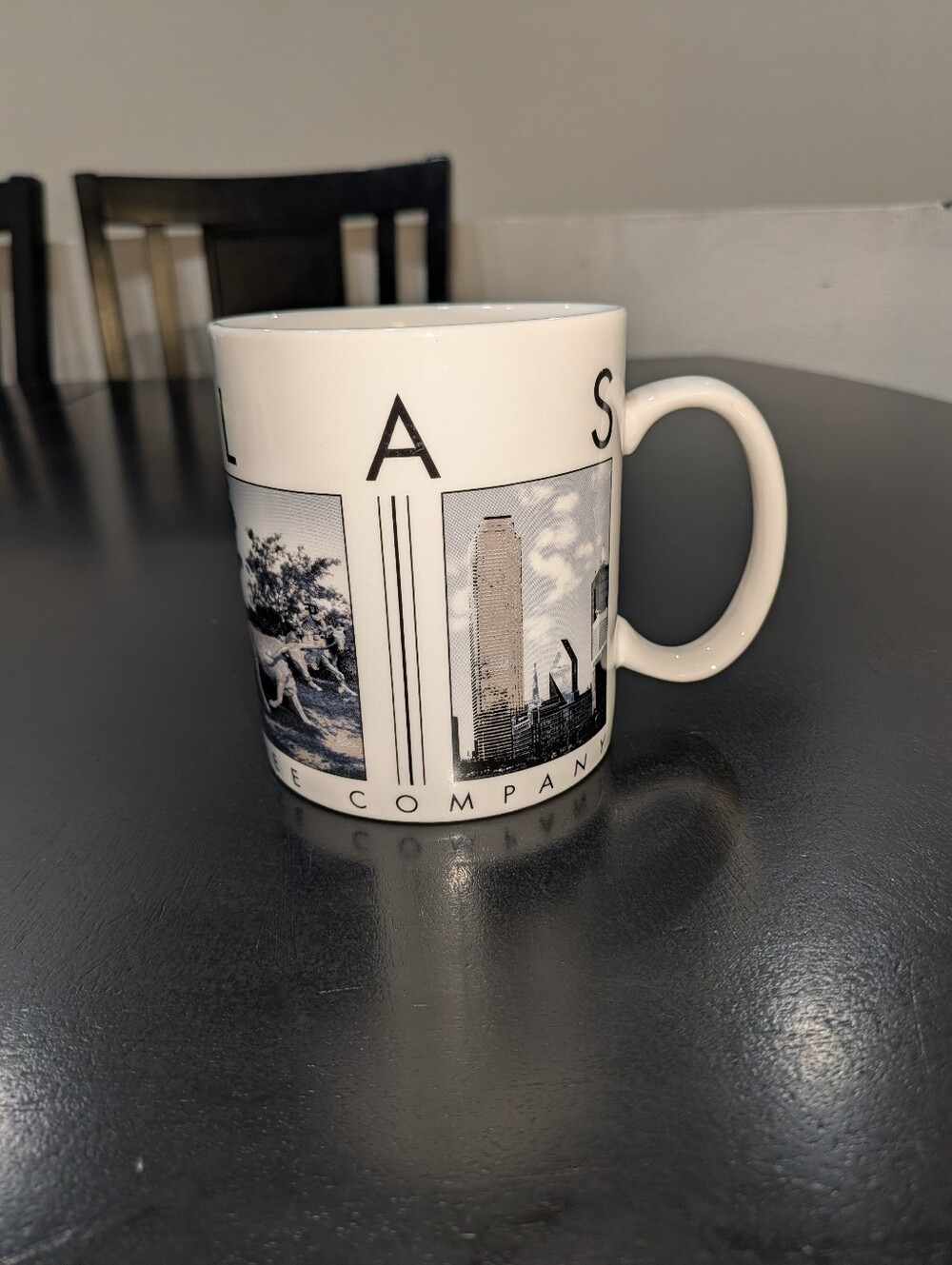 Starbucks 2003  Coffee Mug Dallas City Scenes Barista 16oz